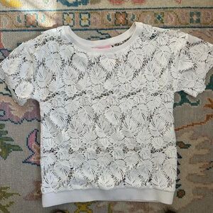 Lilly Pulitzer Palm White Lace / MeshTop